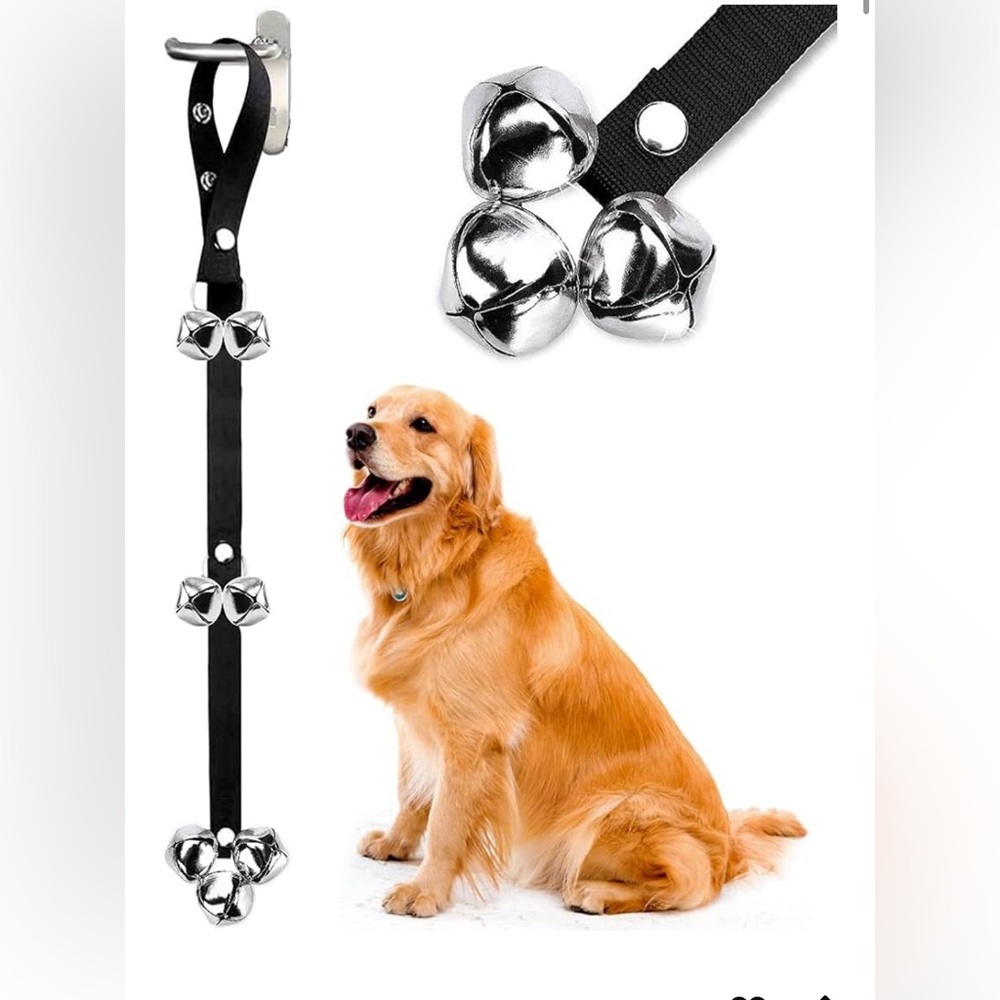 Dog door bells.  Hang from any door to train your dog to go outside. New!
